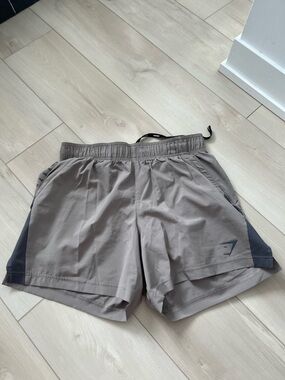 Gymshark Men’s Gray and Dark Gray Training Shorts